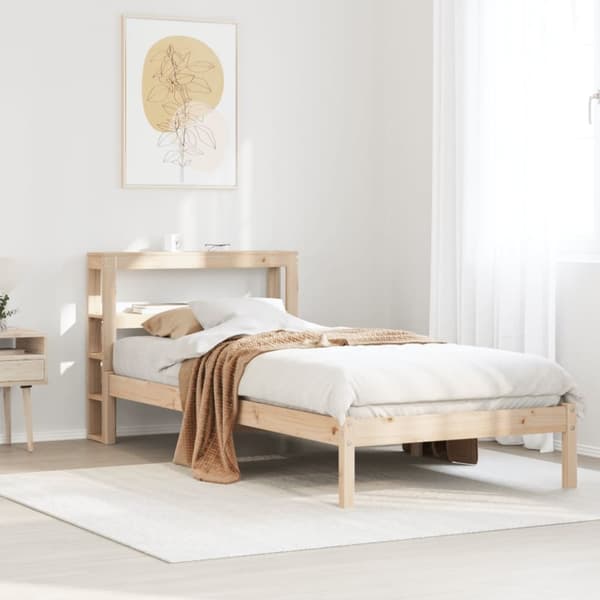 vidaXL Sengeramme uten madrass 90x190 cm heltre furu