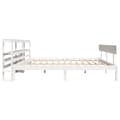 Miniatyrbilde 6 av 11: vidaXL Sengeramme uten madrass hvit 180x200 cm heltre furu