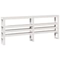 Miniatyrbilde 8 av 11: vidaXL Sengeramme uten madrass hvit 180x200 cm heltre furu