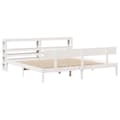 Miniatyrbilde 1 av 11: vidaXL Sengeramme uten madrass hvit 180x200 cm heltre furu