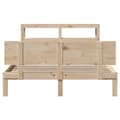 Miniatyrbilde 5 av 11: vidaXL Sengeramme med hodegavl 160x200 cm heltre furu