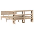 Miniatyrbilde 7 av 11: vidaXL Sengeramme med hodegavl 160x200 cm heltre furu