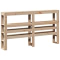 Miniatyrbilde 9 av 11: vidaXL Sengeramme med hodegavl 160x200 cm heltre furu