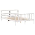 Miniatyrbilde 3 av 11: vidaXL Sengeramme med hodegavl hvit 140x200 cm heltre furu