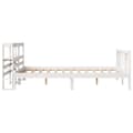 Miniatyrbilde 6 av 11: vidaXL Sengeramme med hodegavl hvit 140x200 cm heltre furu