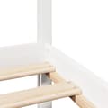 Miniatyrbilde 10 av 11: vidaXL Sengeramme med hodegavl hvit 140x200 cm heltre furu