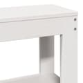Miniatyrbilde 11 av 11: vidaXL Sengeramme med hodegavl hvit 140x200 cm heltre furu
