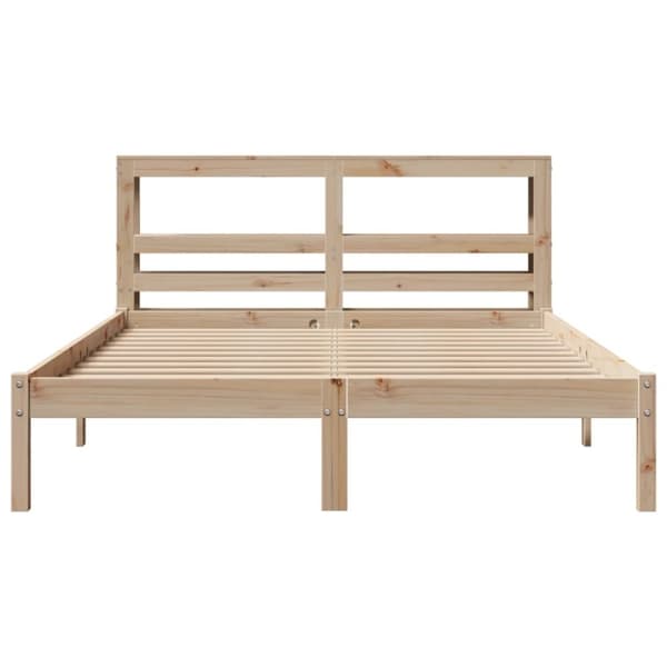 vidaXL sengeramme uden madras 120x190 cm massivt fyrretræ