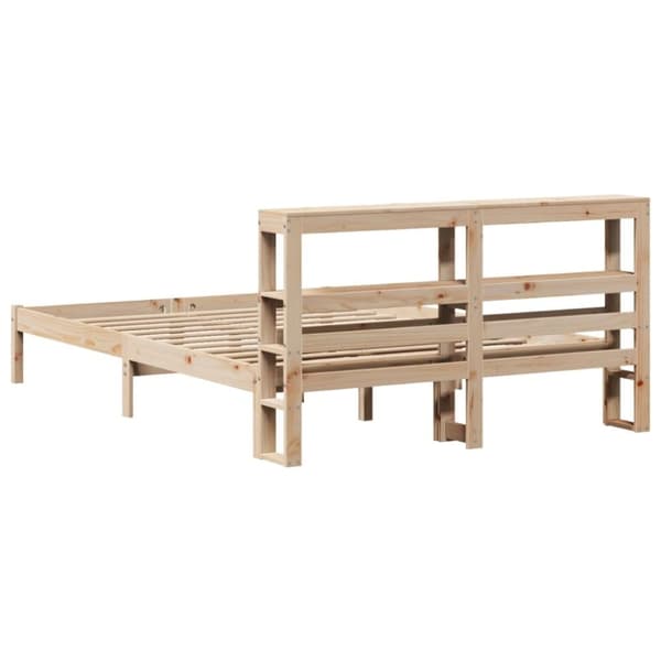 vidaXL sengeramme uden madras 120x190 cm massivt fyrretræ