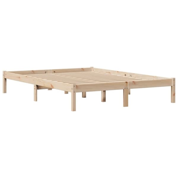 vidaXL sengeramme uden madras 120x190 cm massivt fyrretræ