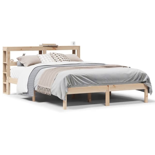vidaXL sengeramme uden madras 120x190 cm massivt fyrretræ