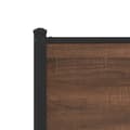 Miniatyrbillede 9 af 11: vidaXL sengeramme uden madras 193x203 cm metal brun egetræsfarve