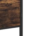 Miniatyrbillede 9 af 11: vidaXL sengeramme uden madras 193x203 cm metal røget egetræsfarve