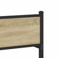 Miniatyrbilde 10 av 11: vidaXL Sengeramme i metall uten madrass sonoma eik 150x200 cm