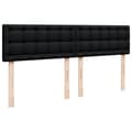 Miniatyrbilde 9 av 11: vidaXL Seng med madrass boksfjær svart 180x200 cm stoff