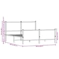 Miniatyrbillede 11 af 11: vidaXL sengeramme uden madras 160x200 cm metal sonoma-eg