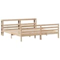 Miniatyrbilde 4 av 11: vidaXL Sengeramme uten madrass 180x200 cm heltre furu