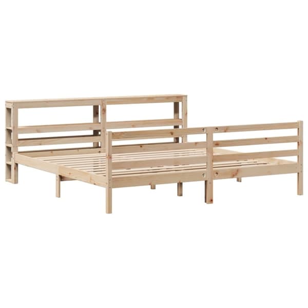 vidaXL Sengeramme uten madrass 180x200 cm heltre furu