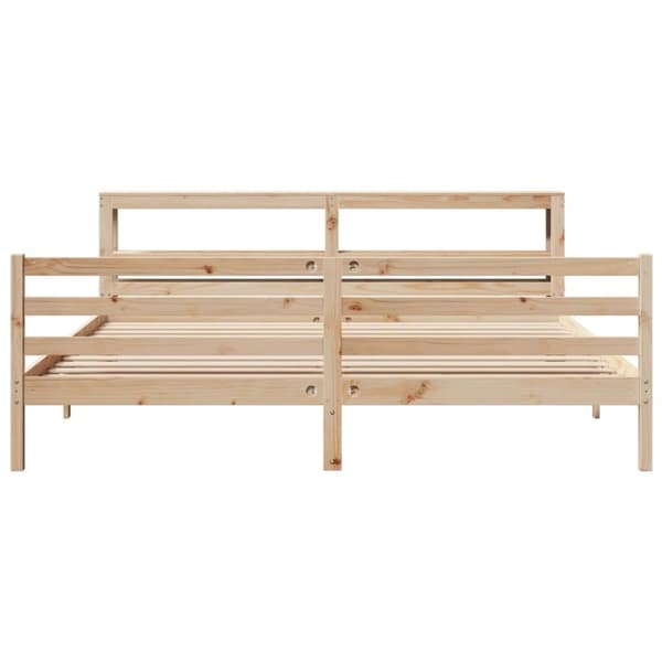 vidaXL Sengeramme uten madrass 180x200 cm heltre furu