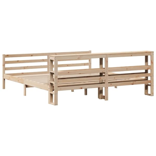vidaXL Sengeramme uten madrass 180x200 cm heltre furu