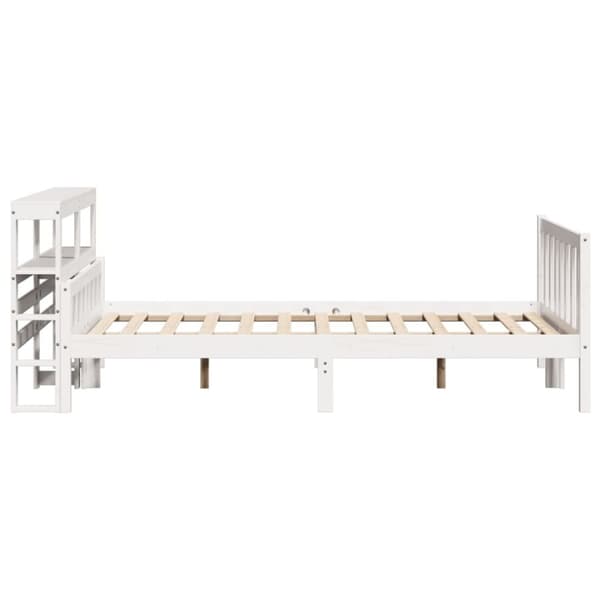 vidaXL Sengeramme uten madrass hvit 160x200 cm heltre furu