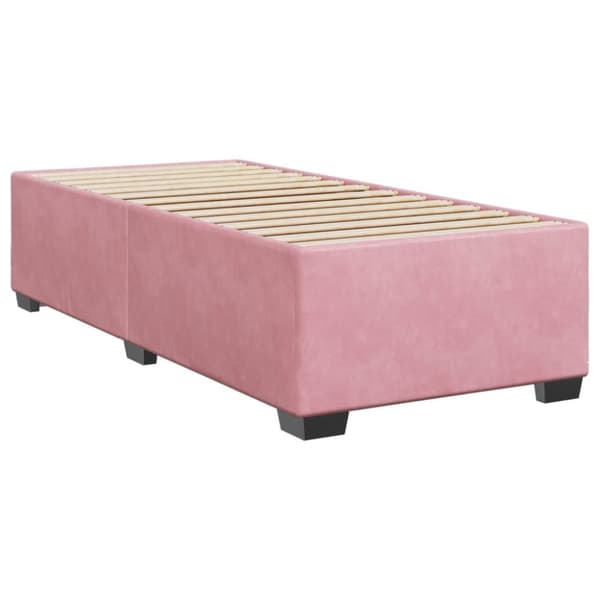 vidaXL Jenkkisänky patjalla pinkki 90x200 cm sametti