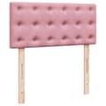 Pikkukuva 9 / 11: vidaXL Jenkkisänky patjalla pinkki 90x200 cm sametti