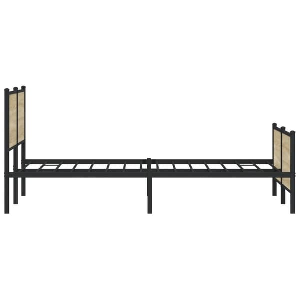 vidaXL sengeramme uden madras 183x213 cm metal sonoma-eg