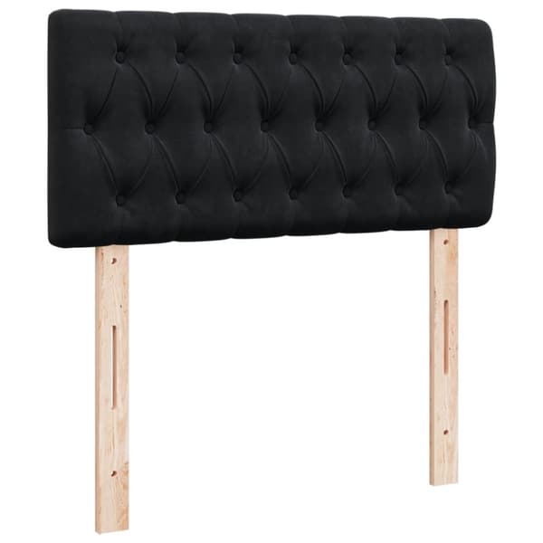vidaXL Jenkkisänky patjalla musta 90x200 cm sametti