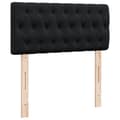 Pikkukuva 6 / 11: vidaXL Jenkkisänky patjalla musta 90x200 cm sametti