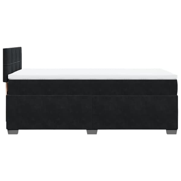 vidaXL Jenkkisänky patjalla musta 90x200 cm sametti