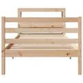 Miniatyrbilde 5 av 11: vidaXL Sengeramme med hodegavl 90x200 cm heltre furu