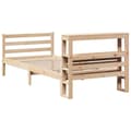 Miniatyrbilde 7 av 11: vidaXL Sengeramme med hodegavl 90x200 cm heltre furu