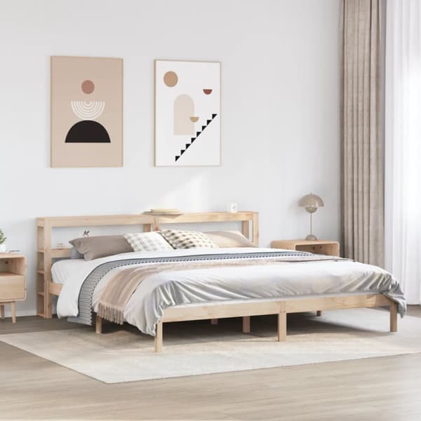 vidaXL Sengeramme uten madrass 180x200 cm heltre furu