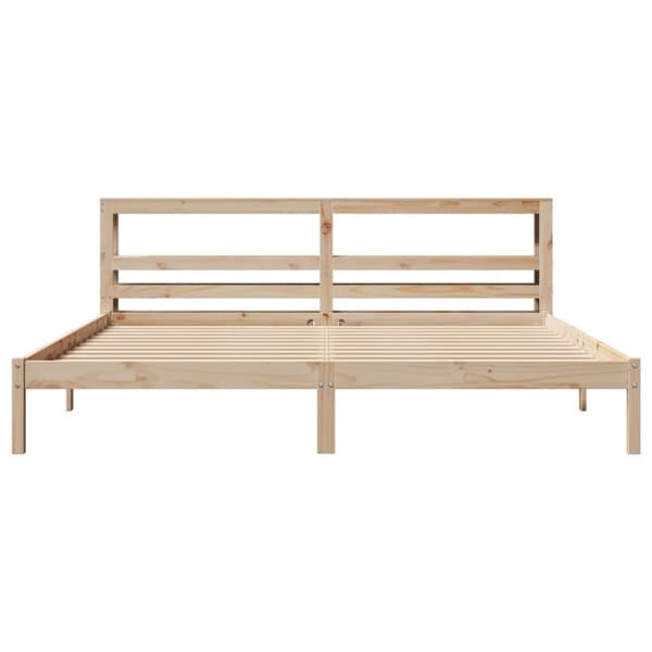 vidaXL Sengeramme uten madrass 180x200 cm heltre furu