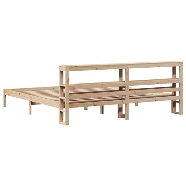 vidaXL Sengeramme uten madrass 180x200 cm heltre furu