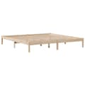 Miniatyrbilde 8 av 11: vidaXL Sengeramme uten madrass 180x200 cm heltre furu