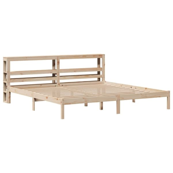 vidaXL Sengeramme uten madrass 180x200 cm heltre furu