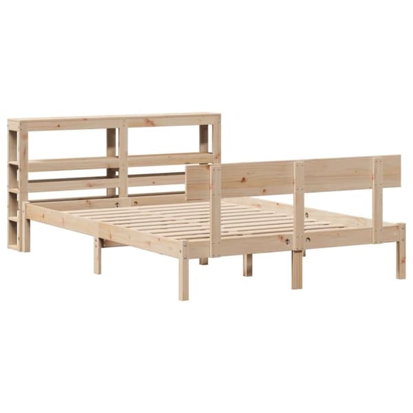 vidaXL Sengeramme uten madrass 120x190 cm heltre furu