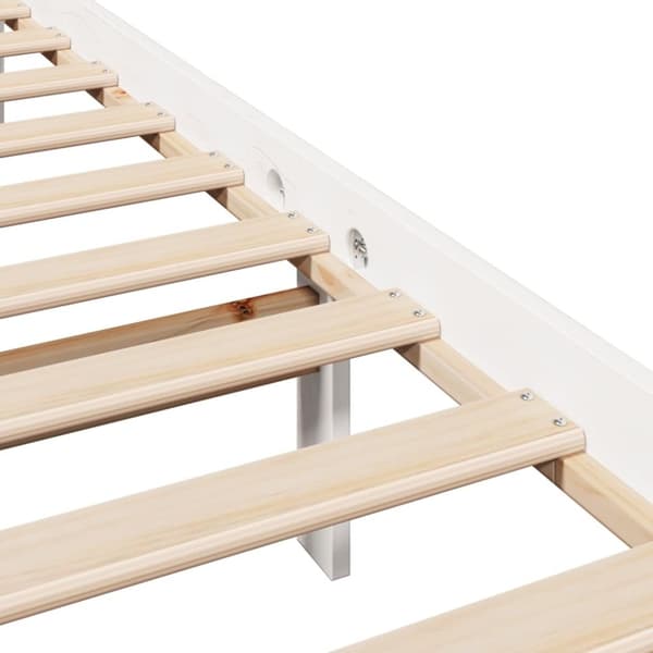 vidaXL Sengeramme uten madrass hvit 160x200 cm heltre furu