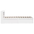 Miniatyrbilde 8 av 11: vidaXL Sengeramme med hodegavl hvit 75x190 cm heltre furu