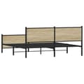 Miniatyrbillede 8 af 11: vidaXL sengeramme uden madras 193x203 cm metal sonoma-eg
