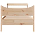 Miniatyrbilde 5 av 11: vidaXL Sengeramme med hodegavl 75x190 cm heltre furu