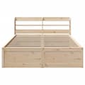 Miniatyrbilde 5 av 11: vidaXL Sengeramme med hodegavl 150x200 cm heltre furu