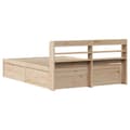 Miniatyrbilde 9 av 11: vidaXL Sengeramme med hodegavl 150x200 cm heltre furu