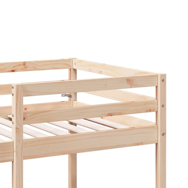 vidaXL Parvisänky pöydällä ja tuoleilla 90x200 cm täysi mänty
