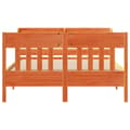 Miniatyrbilde 5 av 11: vidaXL Sengeramme uten madrass brun 150x200 cm heltre furu