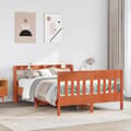 Miniatyrbilde 2 av 11: vidaXL Sengeramme uten madrass brun 150x200 cm heltre furu