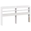 Miniatyrbilde 7 av 11: vidaXL Sengeramme med hodegavl hvit 135x190 cm heltre furu