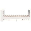 Miniatyrbilde 6 av 11: vidaXL Sengeramme uten madrass hvit 140x190 cm heltre furu